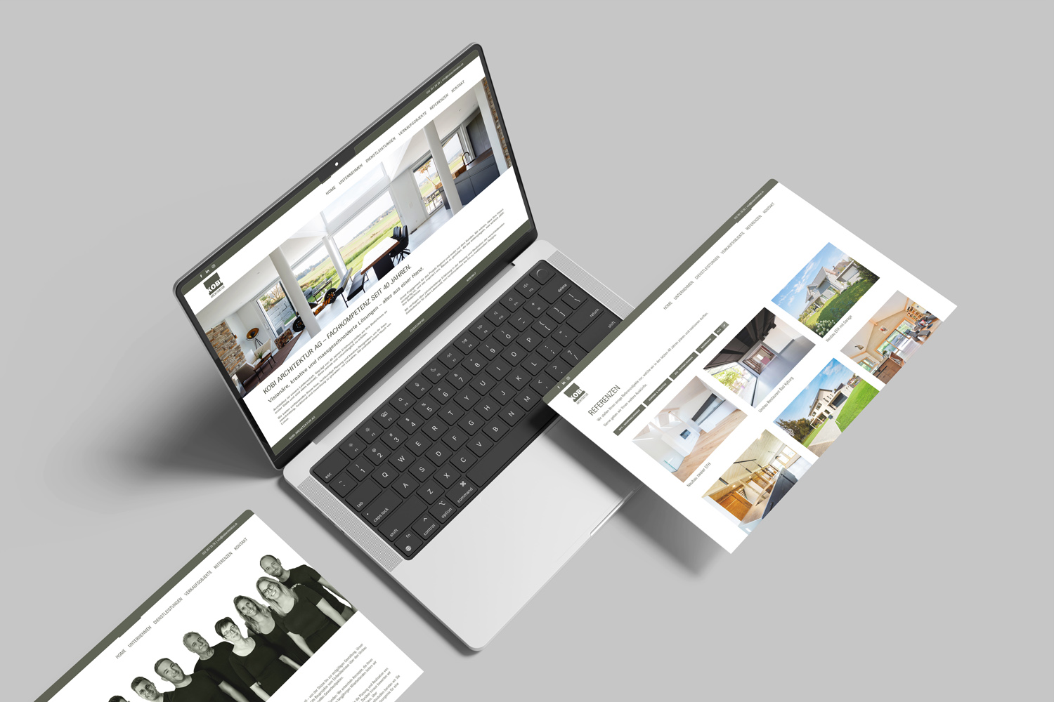 Website-Relaunch für KOBI Architektur AG durch Kreativloft GmbH Modernes Webdesign für KOBI Architektur AG, gestaltet von Kreativloft GmbH