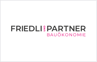 Logo FRIEDLI UND PARTNER BAUÖKONOMIE, modernes Corporate Design und Logo-Redesign umgesetzt durch Kreativloft GmbH Werbeagentur Solothurn.