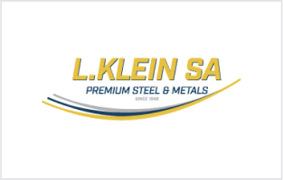 Logo von L. Klein SA, Premium Steel & Metals, Logo-Redesign und ganzheitliches Marketing durch die Kreativloft GmbH.