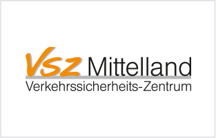 Logo des VSZ Mittelland Verkehrs­sicherheits-Zentrums in Roggwil, betreut durch Kreativloft GmbH Werbeagentur Solothurn.