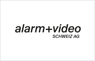 Logo alarm+video SCHWEIZ AG, Social Media Betreuung und Marketingkonzeption durch Kreativloft GmbH Werbeagentur Solothurn.